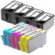 Compatible HP 902XL Ink Cartridges 10 Pack (4 Black, 2 each of Cyan, Magenta, Yellow)