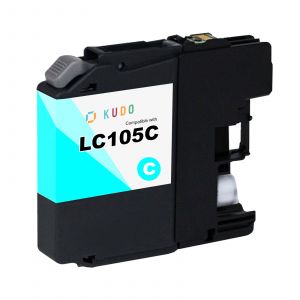 Compatible Brother LC105C High Yield Ink Cartridge Cyan