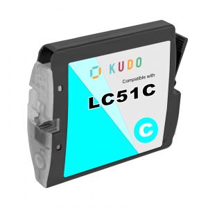 Compatible Brother LC51C High Yield Ink Cartridge Cyan